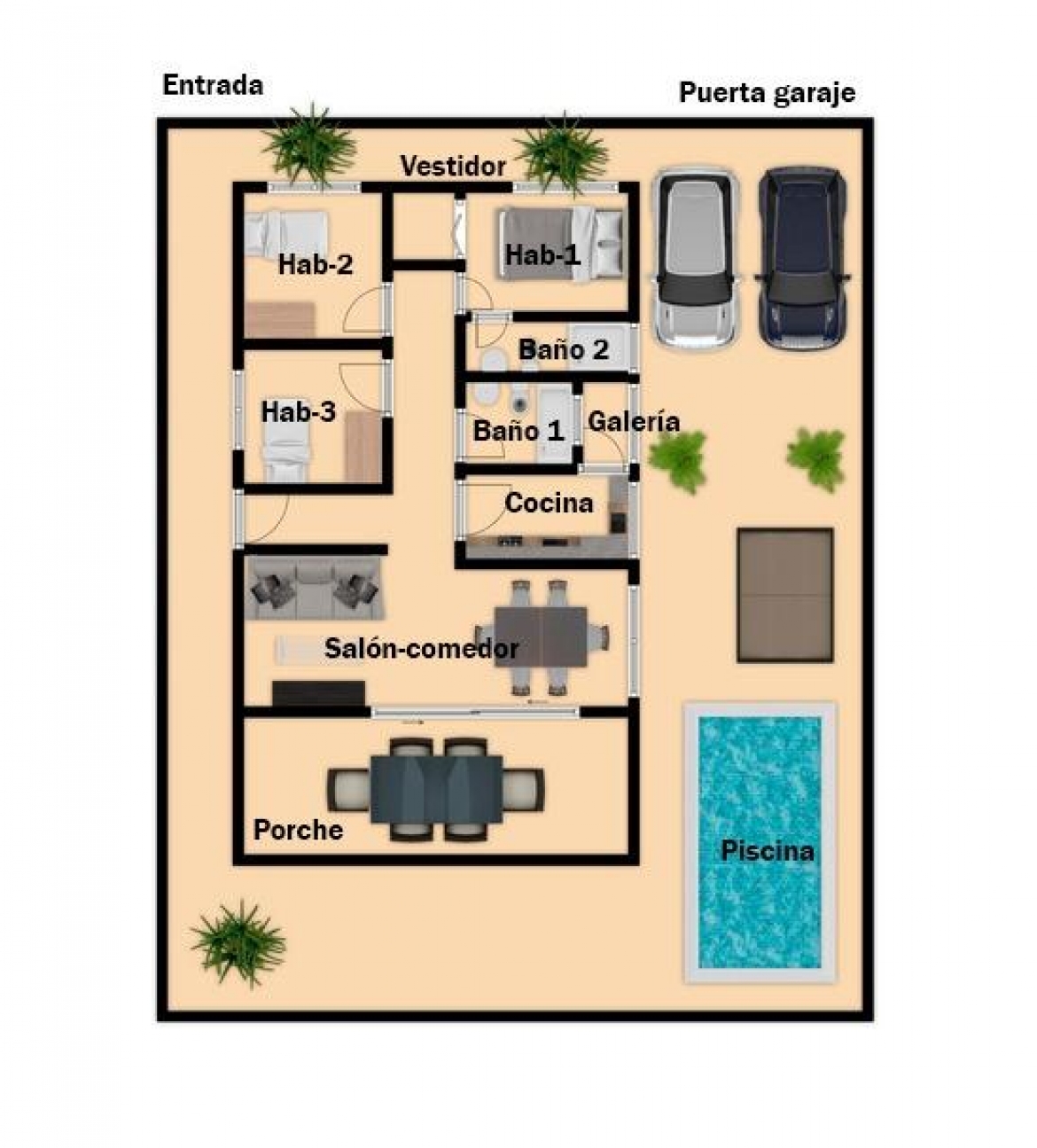 Chalet con piscina en Aspe seminuevo a 15 minutos aproximadamente de Elche